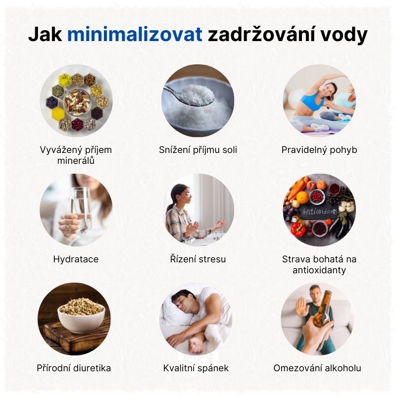 Jak minimalizovat zadržování vody